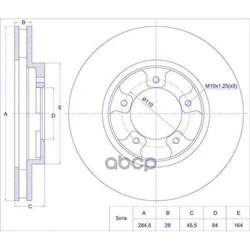 Диск Тормозной 43512-26120Ti-Guar Ti-Guar 