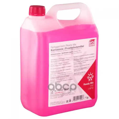 Антифриз 5 Л., Готовый G12 (-35°C), Красного Цвета Febi 
