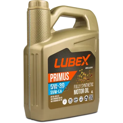 LUBEX  Lubex Синт-Ое Мот.масло Primus Svw-La 5W-30 Sn C3 (4Л)
