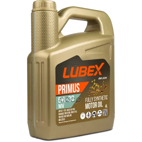 LUBEX  Lubex Синт. Мот.масло Primus Mv 5W-30 Cf/Sl A3/B4 (5Л)