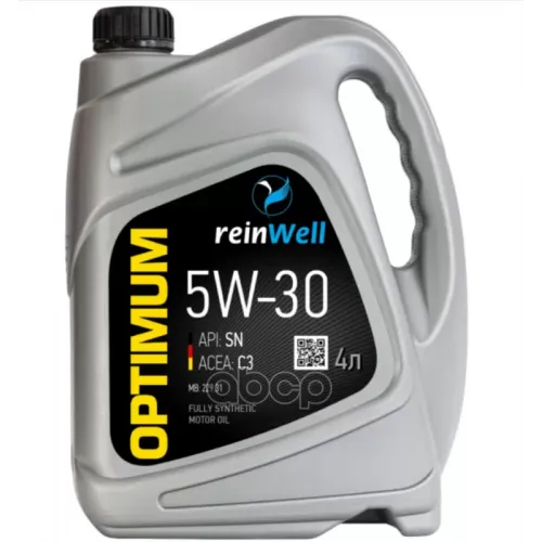 reinWell Масло Моторное 5W30 Reinwell 4Л Optimum Api Sn/Acea C3