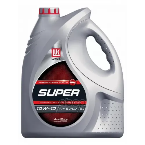 LUKOIL 10W-40 Супер, Api Sg/Cd, 5Л, (Полусинт.мотор.масло)