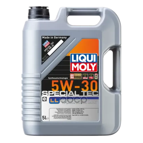 LIQUI MOLY Lm Special Tec Ll 5W-30 Sl. A3/B4 Масло Моторное Синт.(502.00. 505.00. Ll-01.Ll A025/B025) 5L