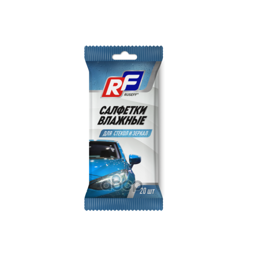 Ruseff Салфетки Влажные Для Стекол И Зеркал (20 Шт.) RUSEFF 