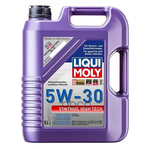 LIQUI MOLY Масло Моторное 5W30 Liqui Moly 5Л Синтетика Synthoil High Tech Cf/Sm C3