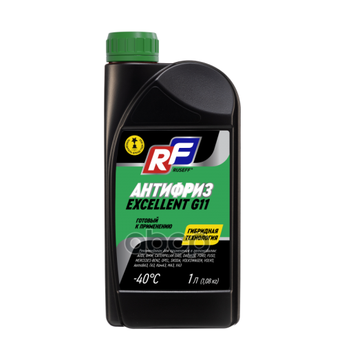 Антифриз Antifreeze Excellent G11 Зеленый, 1Л RUSEFF 