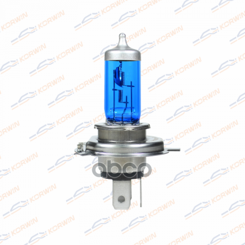 Лампа Накаливания Галогенная (H4 12V 60/55W P43t-38 Super White) KORWIN 