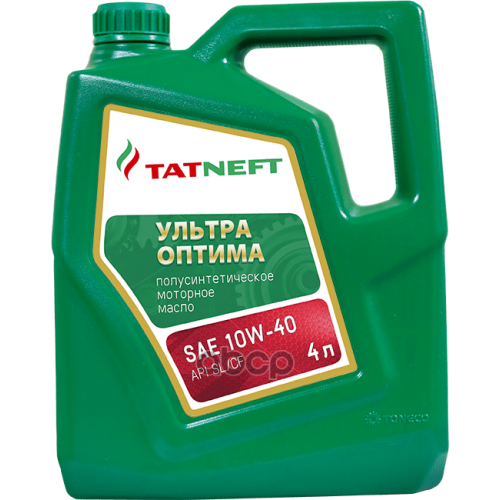 TATNEFT Масло Моторное Полусинтетическое Татнефть Ультра-Оптима Sae 10W-40 Канистра 4 Л