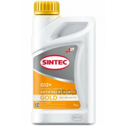 Sintec Antifreeze Gold G12+ Антифриз Готовый Желтый (1L) SINTEC 
