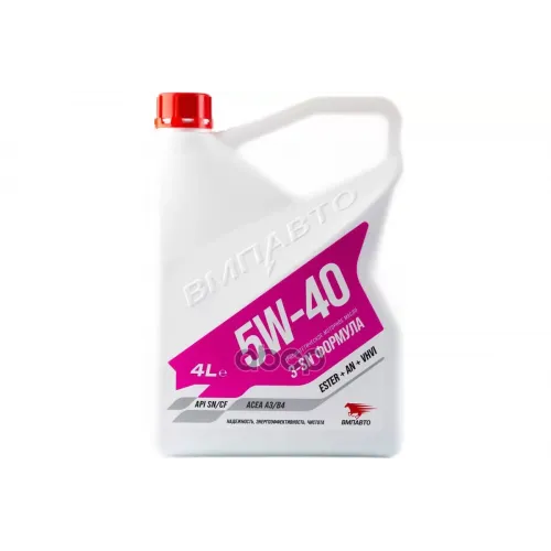 ВМПАВТО Вмпавто 3-Sn 5W40 A3/B4 Sn/Cf Масло Моторное Синт. (4L)