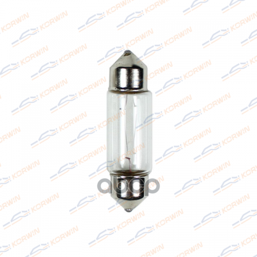 Лампа Накаливания (C5w (T11x35) 12V 5W Sv8,5-8) (Уп. 10 Шт.) KORWIN 