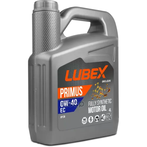 LUBEX Масло Моторное Primus Ec 0W-40 Sn (4Л)