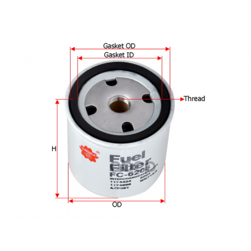 Фильтр Топливный Bobcat/Caterpillar/Liebherr/Volvo (Груз/Комм) Sakura 