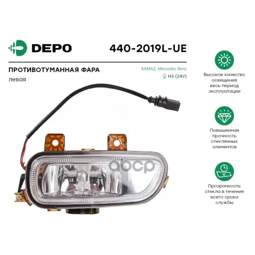 Фара Противотуманная Левая Mb Axor ’04--> Depo 