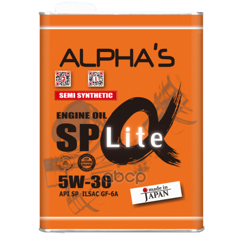 ALPHA’S Масло Моторное 5W-30 4Л Sp Lite (Полусинтетика)