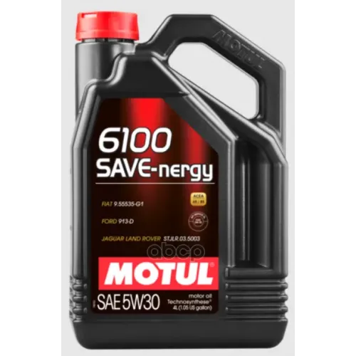 MOTUL Масло Моторное 5W30 Motul 4Л Синтетика 6100 Save-Nergy A5/B5