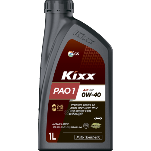 Kixx Масло Моторное 0W40 Kixx 1Л Синтетика Pao 1 Api Sp Acea C3