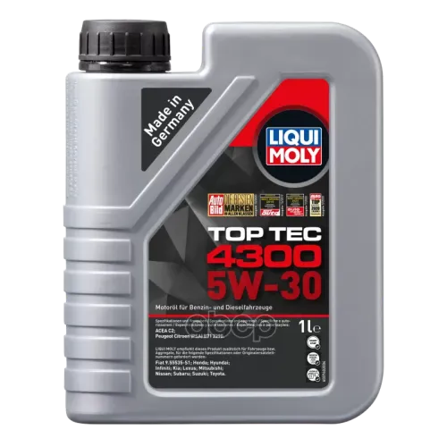 LIQUI MOLY Lm Top Tec 4300 5W-30 C2. Sn. Gf-3 Масло Моторное Синт. 1L
