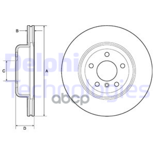 Диск Торм.(1Шт В Уп) Delphi 