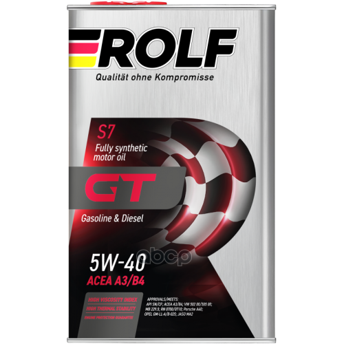 ROLF Масло Rolf Gt 5W-40 Синт. Api Sn/Cf 1Л