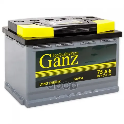 Аккумулятор Ganz 75 А/Ч Прямая L+ 278X175x190 En680 А GANZ 