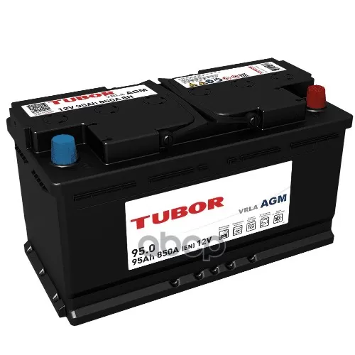 Аккумулятор Agm 95 Ah, 850 A, 353 Х 175 Х 190 Обр. TUBOR 