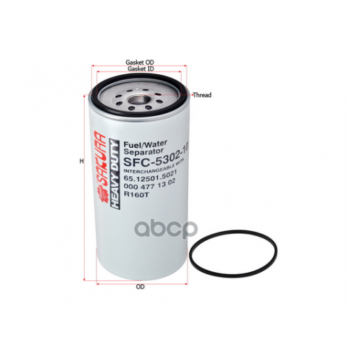 Фильтр Топливный Volvo/Renault/Man/Mb/Iveco Sakura 