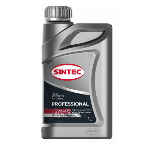 Масло Моторное Синт.professional 5W-40 A3/B4, 1Л SINTEC 
