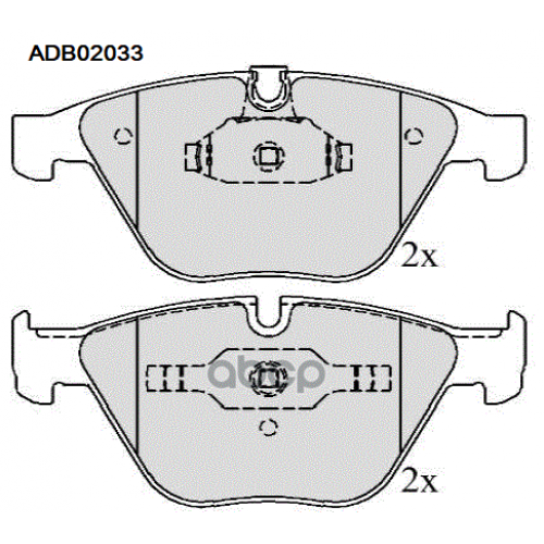 Колодки Тормозные Дисковые Перед ALLIED NIPPON 