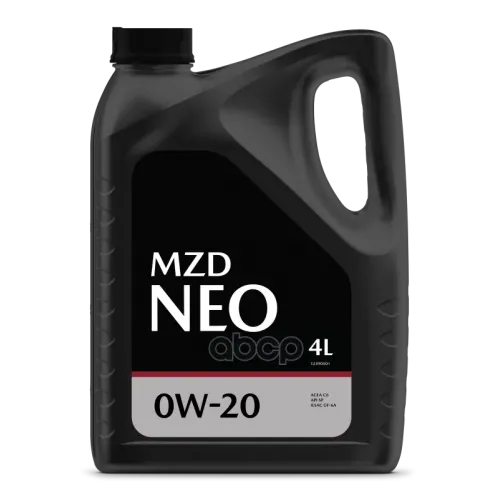 MZD Mzd Neo 0W20 C6 Sp Gf-6A Масло Моторное Синт. (Пластик/Россия) (4L)