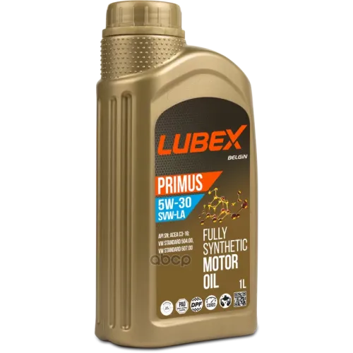 LUBEX Масло Моторное 5W30 Lubex 1Л Синтетика Primus Svw-La Api Sn Acea C3
