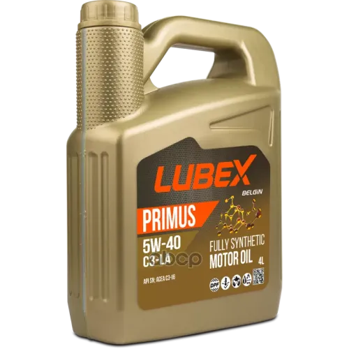 LUBEX  Lubex Синт. Мот.масло Primus C3-La 5W-40 Sn C3 (4Л)