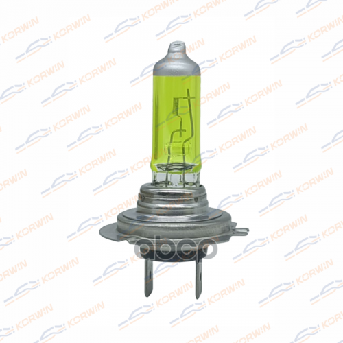 Лампа Накаливания Галогенная (H7 12V 55W Px26d Yellow) KORWIN 
