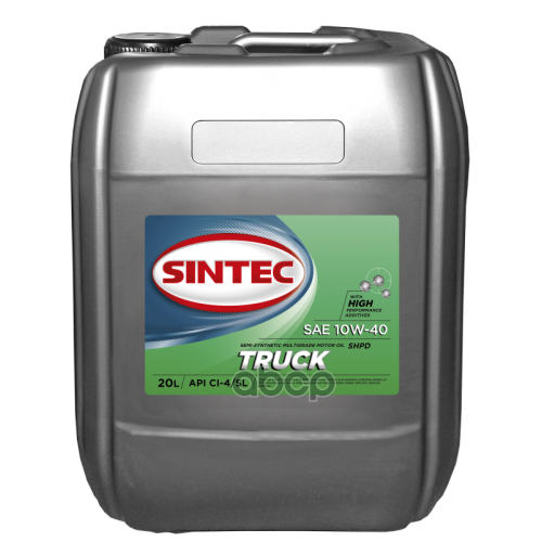 SINTEC Масло Моторное Sae 10W-40 Api Ci-4/Sl 20Л
