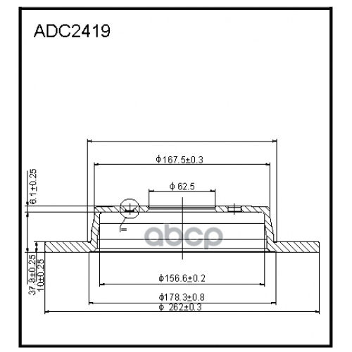 Диск Тормозной Hyundai Accent/Solaris/Rio 10- Задн. ALLIED NIPPON 