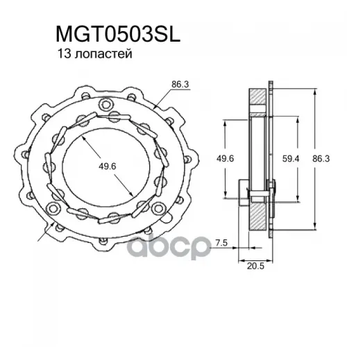Геометрия Турбокомпрессора Krauf 