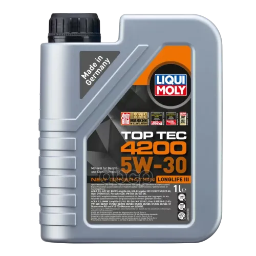 LIQUI MOLY Lm Top Tec 4200 5W-30 C3. Sn Масло Моторное Синт. (504.00. 507.00. 229.51. Ll-04) 1L