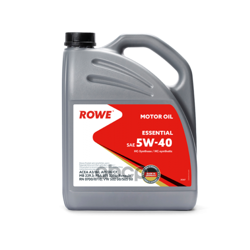 ROWE Rowe Essential 5W-40 Моторное Масло Синтетическое 4L