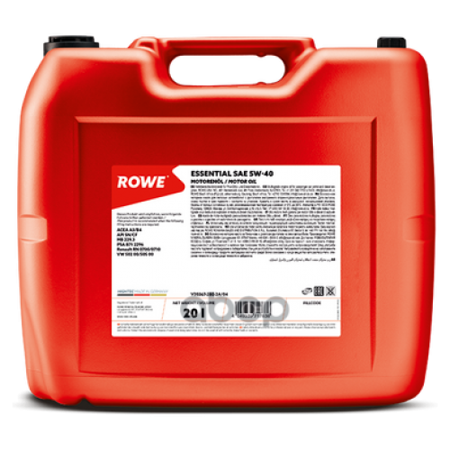 ROWE Rowe Essential 5W-40 Моторное Масло Синтетическое 20L