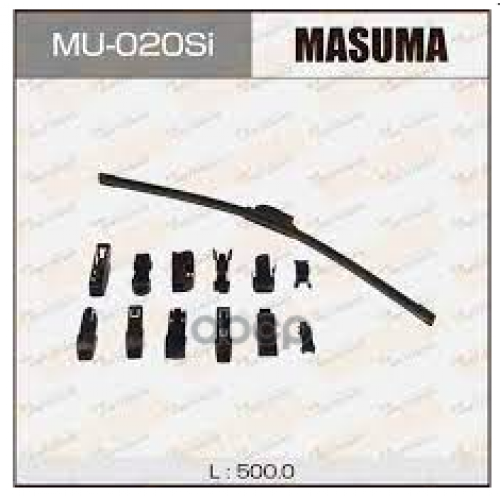Дворник Силиконовый 20 Крюк (500Мм) Masuma MU-020SI