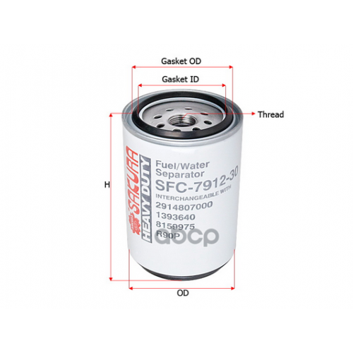 Фильтр Топливный Volvo/Scania Sakura 