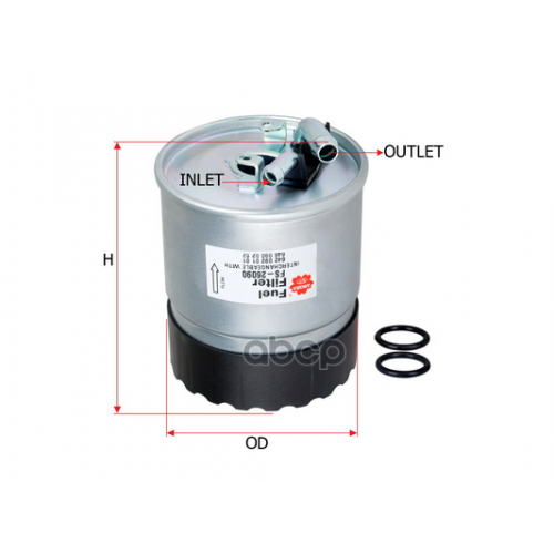 Фильтр Топливный Mb W203/211/164/Sprinter (901-906) 2.2D-4.2D Sakura 
