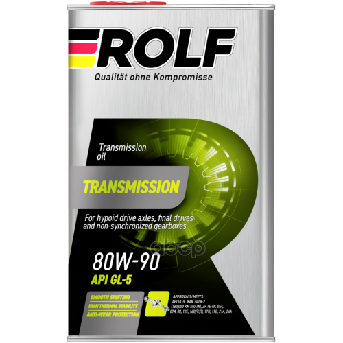 Масло  Transmission Sae 80W-90 Api Gl-5  Мин.1л ROLF 
