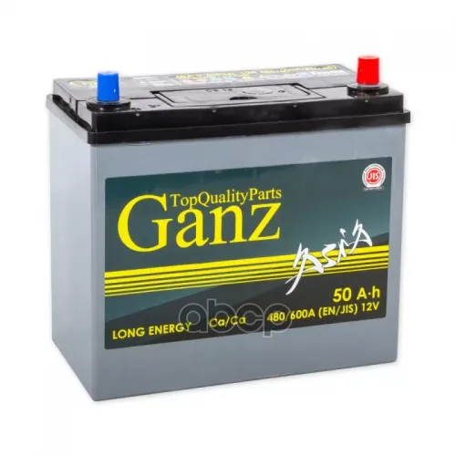 Аккумулятор Ganz Asia 50 А/Ч Обратная R+ 238X129x225 En480 А GANZ 