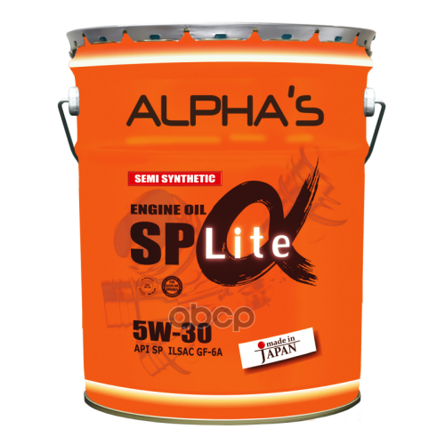 ALPHA’S Масло Моторное 5W-30 20Л Sp/Gf-6A (Полусинтетика)