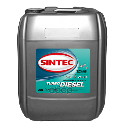 SINTEC Масло Моторное П/С Sintec Turbo Diesel Sae 10W-40 Api Cf-4/Sj 20Л