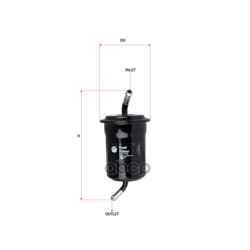 Фильтр Топливный Mazda 323 1.3-1.8 91- Sakura 