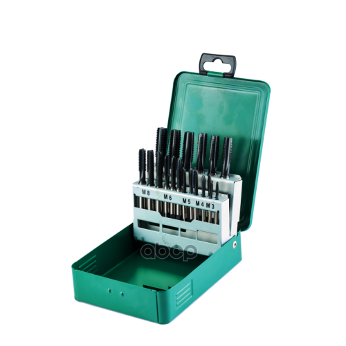 Инструмент (Набор)  21Пр. Метчики (M3-M12) Пласт.кор. SATA 