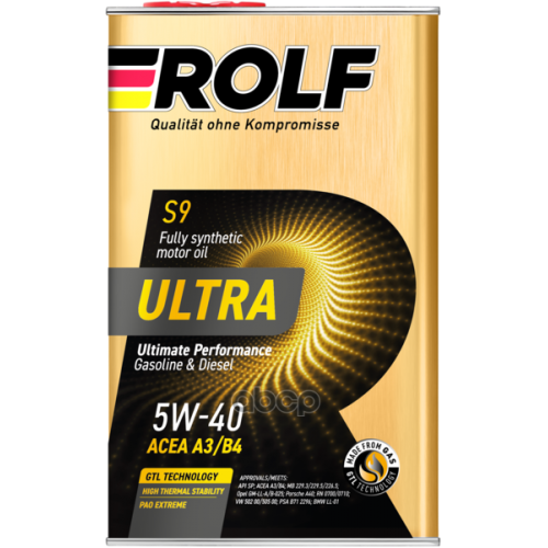 ROLF Rolf Ultra 5W-40 A3/B4 Sp Масло Моторное Синтетическое (1L)