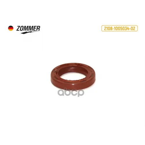 Сальник Коленвала 2108 Передний (Красный) (28Х42х1) Zommer 